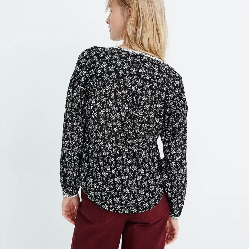 Madewell Print-Mix Meadow Shirt in Branch Floral Size XS - Picture 2 of 8